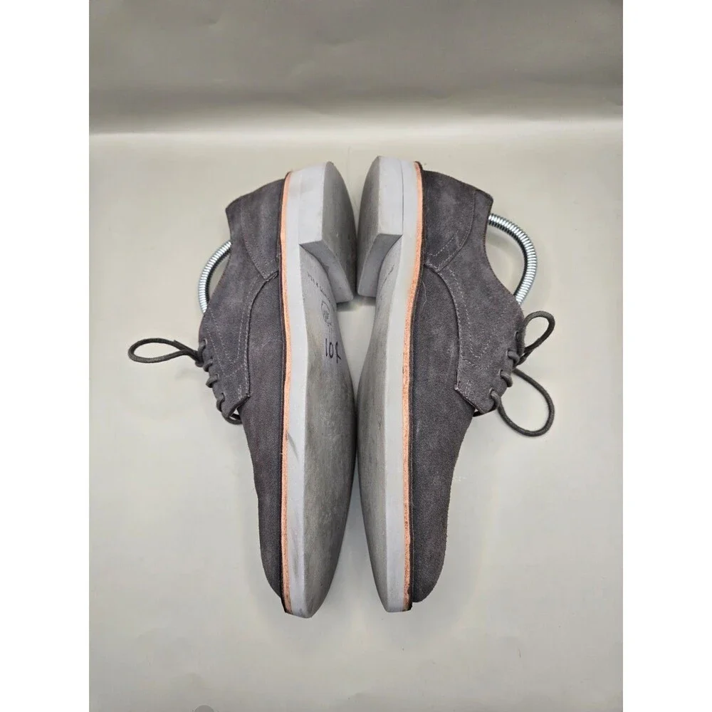 John Varvatos Star USA Oxfords Mens 7.5 Grey Suede Casual Wingtip Dress Sneakers